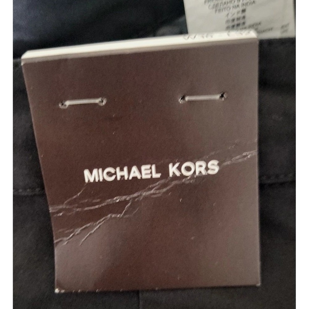 Michael Kors Mens 36x32 Pleat Drawstring Pants Stretch Casual Minimal Preppy NWT - Picture 5 of 10